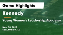 Kennedy  vs Young Women's Leadership Academy Game Highlights - Nov. 20, 2018