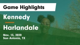 Kennedy  vs Harlandale  Game Highlights - Nov. 13, 2020