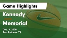 Kennedy  vs Memorial  Game Highlights - Dec. 8, 2020