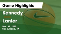 Kennedy  vs Lanier  Game Highlights - Dec. 18, 2020