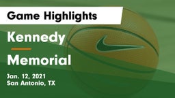 Kennedy  vs Memorial  Game Highlights - Jan. 12, 2021