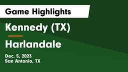  Kennedy  (TX) vs Harlandale  Game Highlights - Dec. 5, 2023
