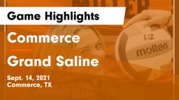Commerce  vs Grand Saline Game Highlights - Sept. 14, 2021