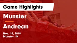 Munster  vs Andrean  Game Highlights - Nov. 16, 2018