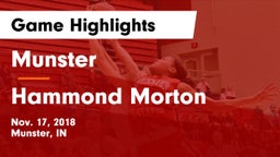 Munster  vs Hammond Morton Game Highlights - Nov. 17, 2018