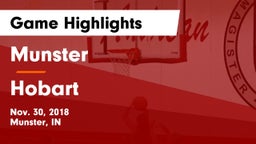 Munster  vs Hobart  Game Highlights - Nov. 30, 2018