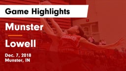 Munster  vs Lowell  Game Highlights - Dec. 7, 2018