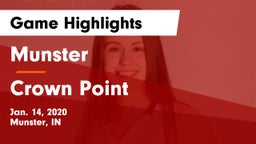 Munster  vs Crown Point  Game Highlights - Jan. 14, 2020