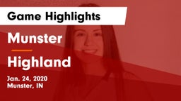 Munster  vs Highland  Game Highlights - Jan. 24, 2020