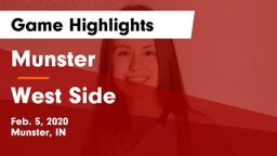 Munster  vs West Side  Game Highlights - Feb. 5, 2020