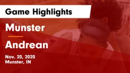 Munster  vs Andrean  Game Highlights - Nov. 20, 2020