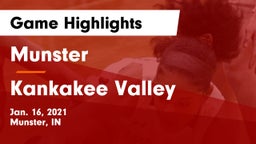 Munster  vs Kankakee Valley  Game Highlights - Jan. 16, 2021