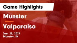 Munster  vs Valparaiso  Game Highlights - Jan. 28, 2021