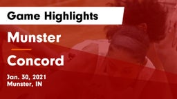 Munster  vs Concord  Game Highlights - Jan. 30, 2021