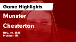 Munster  vs Chesterton  Game Highlights - Nov. 10, 2023