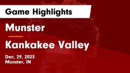 Munster  vs Kankakee Valley  Game Highlights - Dec. 29, 2023