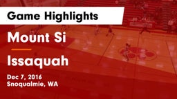 Mount Si  vs Issaquah Game Highlights - Dec 7, 2016