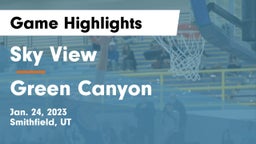 Sky View  vs Green Canyon  Game Highlights - Jan. 24, 2023