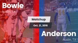 Matchup: Bowie vs. Anderson  2016