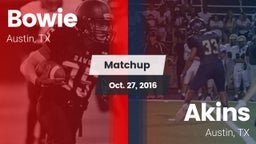 Matchup: Bowie vs. Akins  2016