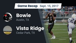 Recap: Bowie  vs. Vista Ridge  2017