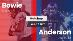 Matchup: Bowie  vs. Anderson  2017