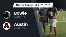 Recap: Bowie  vs. Austin  2018