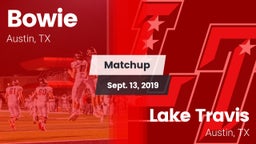 Matchup: Bowie  vs. Lake Travis  2019