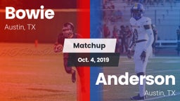 Matchup: Bowie  vs. Anderson  2019