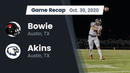 Recap: Bowie  vs. Akins  2020