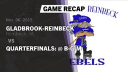 Recap: Gladbrook-Reinbeck  vs. Quarterfinals: @ B-G-M 2015