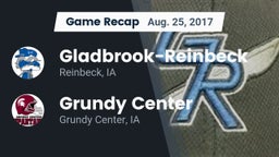 Recap: Gladbrook-Reinbeck  vs. Grundy Center  2017