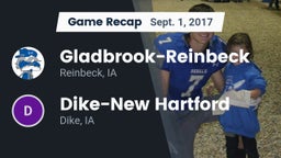 Recap: Gladbrook-Reinbeck  vs. ****-New Hartford  2017
