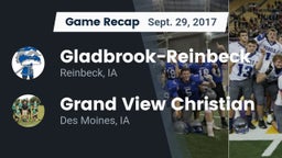 Recap: Gladbrook-Reinbeck  vs. Grand View Christian 2017