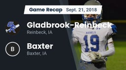Recap: Gladbrook-Reinbeck  vs. Baxter  2018