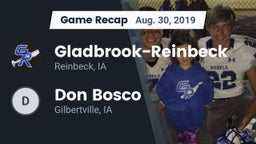 Recap: Gladbrook-Reinbeck  vs. Don Bosco  2019