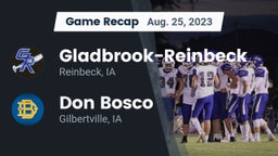 Recap: Gladbrook-Reinbeck  vs. Don Bosco  2023