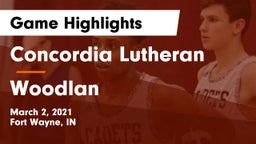 Concordia Lutheran  vs Woodlan  Game Highlights - March 2, 2021