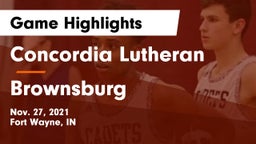 Concordia Lutheran  vs Brownsburg  Game Highlights - Nov. 27, 2021