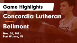 Concordia Lutheran  vs Bellmont  Game Highlights - Nov. 30, 2021
