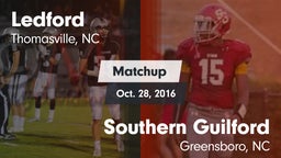 Matchup: Ledford  vs. Southern Guilford  2016