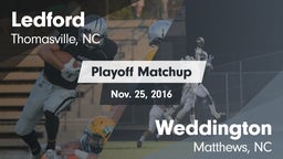 Matchup: Ledford  vs. Weddington  2016