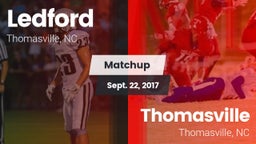 Matchup: Ledford  vs. Thomasville  2017