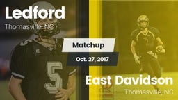 Matchup: Ledford  vs. East Davidson  2017
