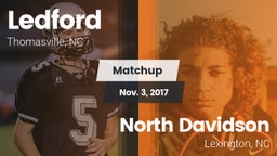 Matchup: Ledford  vs. North Davidson  2017