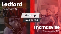 Matchup: Ledford  vs. Thomasville  2018
