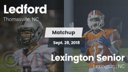 Matchup: Ledford  vs. Lexington Senior  2018