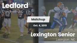 Matchup: Ledford  vs. Lexington Senior  2019