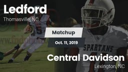 Matchup: Ledford  vs. Central Davidson  2019