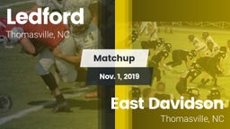 Matchup: Ledford  vs. East Davidson  2019